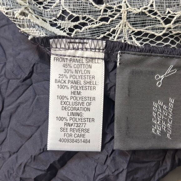 Simply Vera Vera Wang Gray Lace Front Boxy Tank Top NEVER WORN - Picture 7 of 9